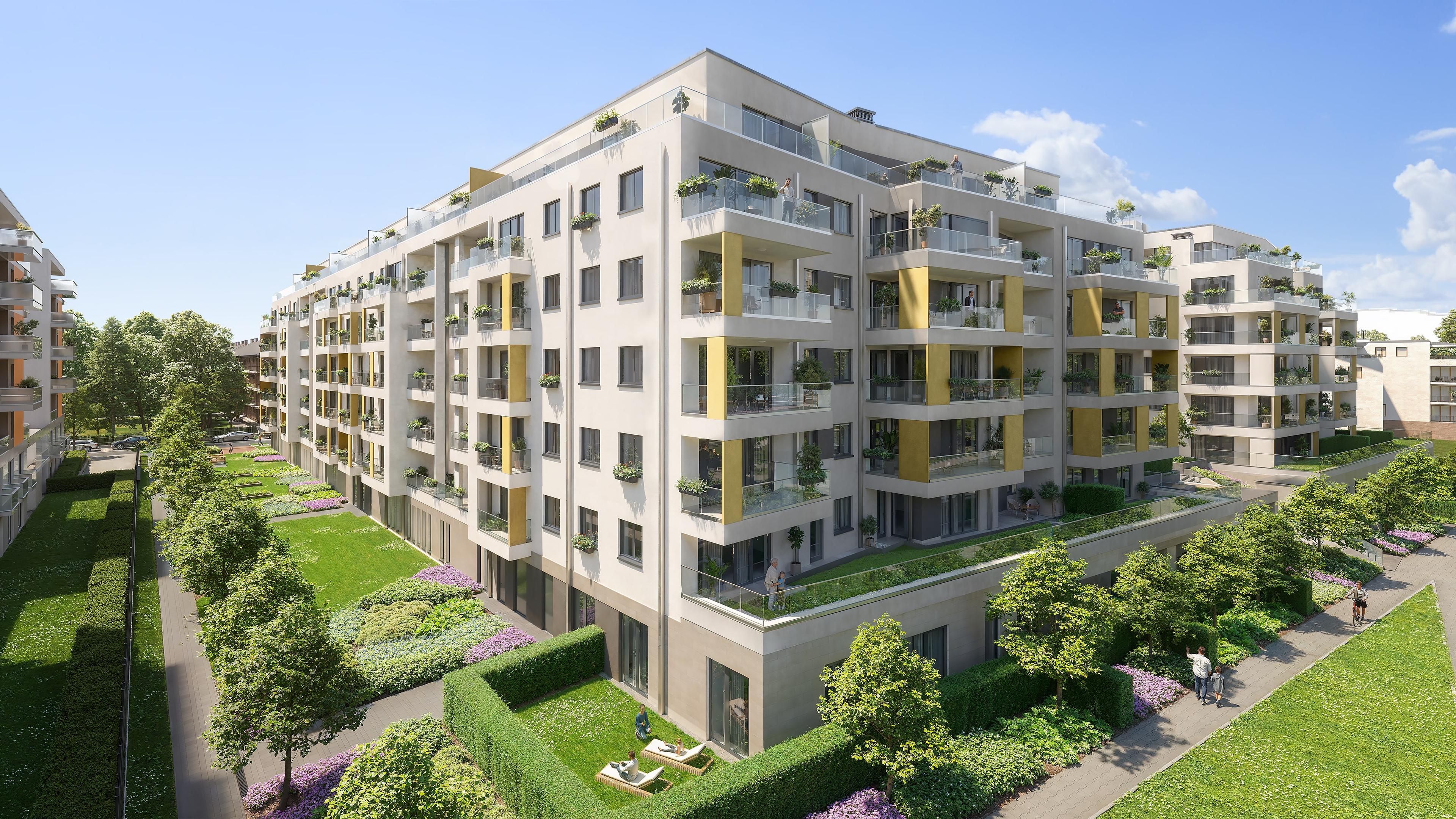 Le Jardin 2 residental park's visual design