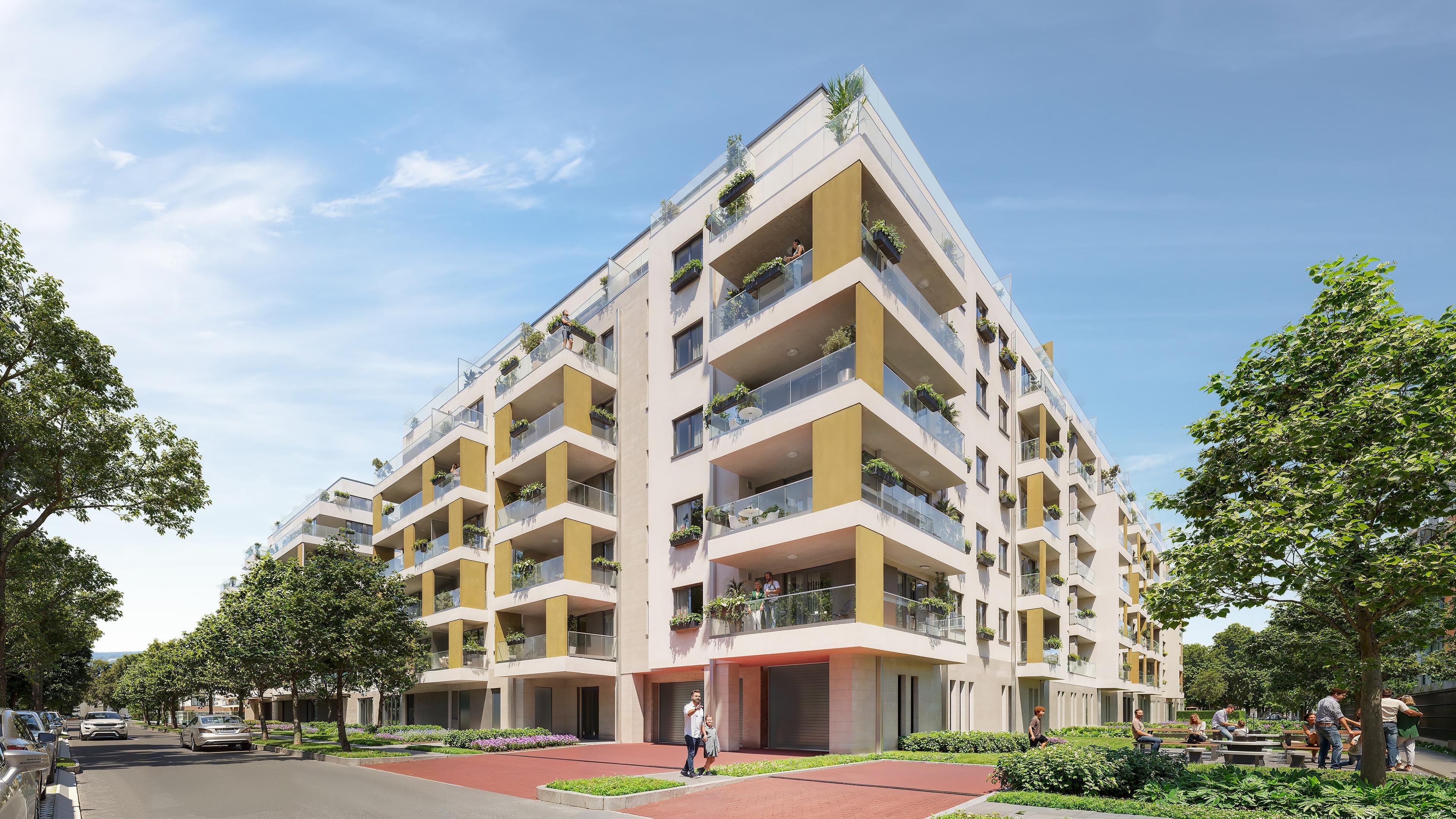 Le Jardin 2 residental park's visual design
