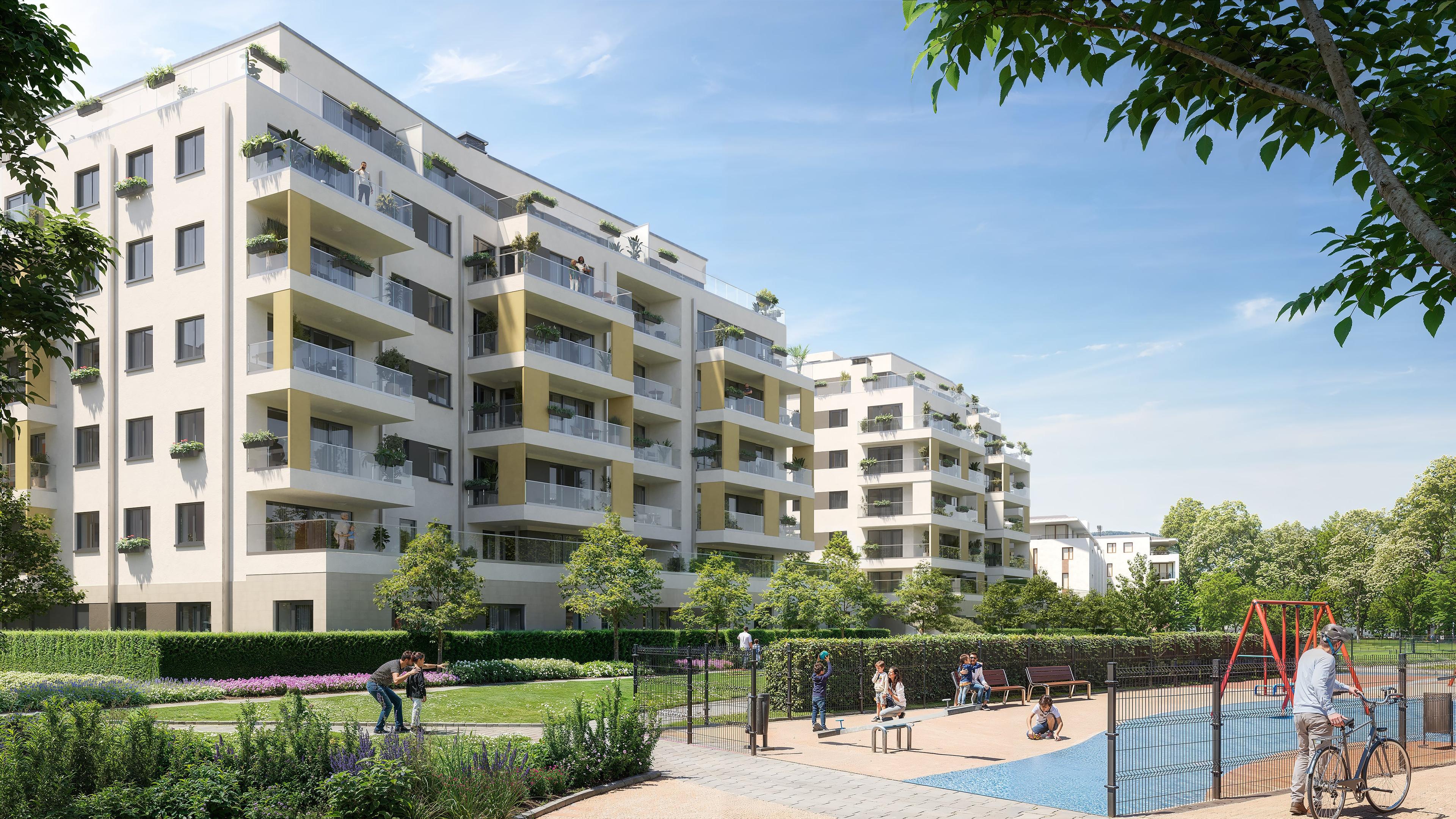 Le Jardin 2 residental park's visual design