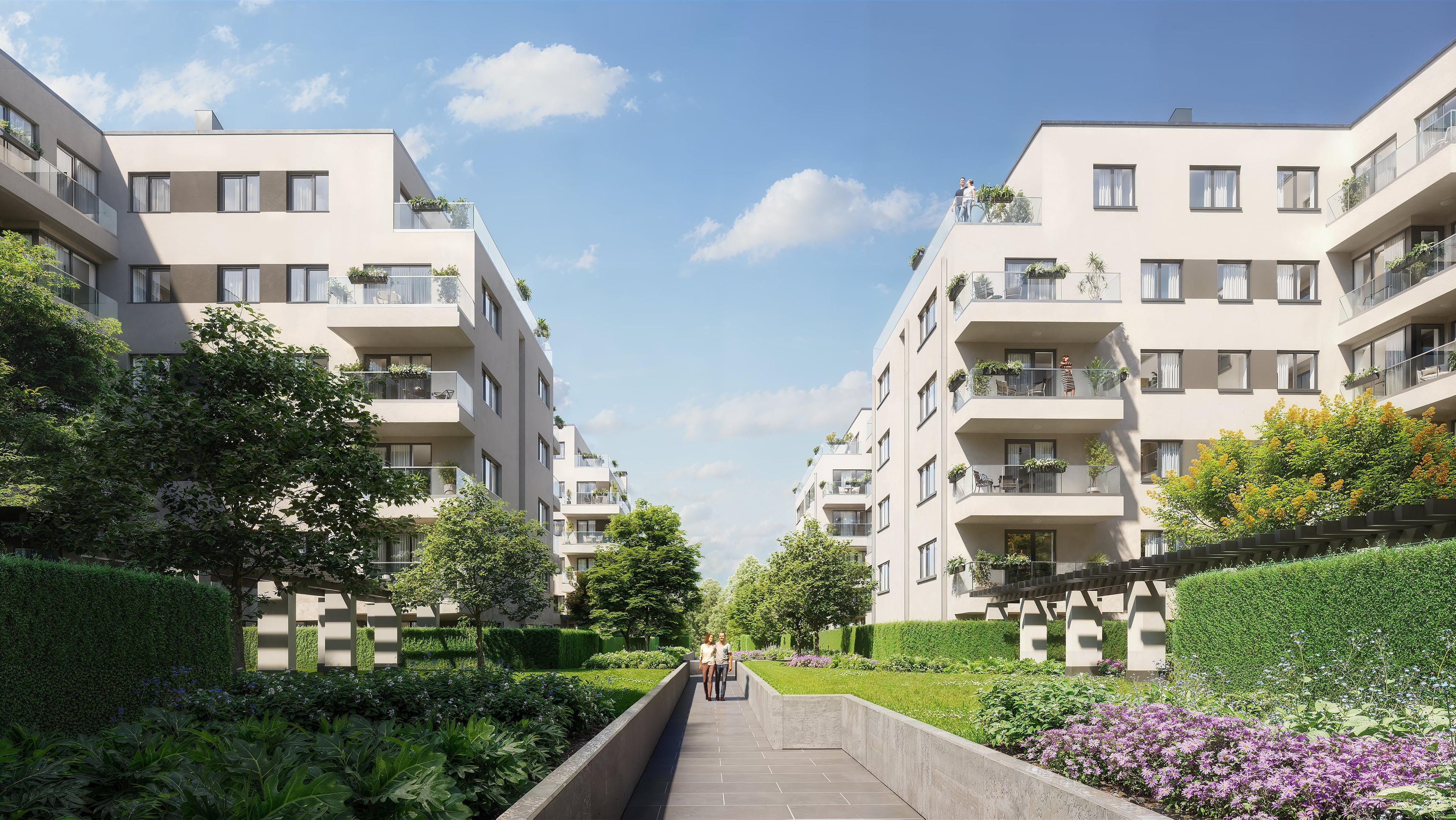 Le Jardin 2 residental park's visual design