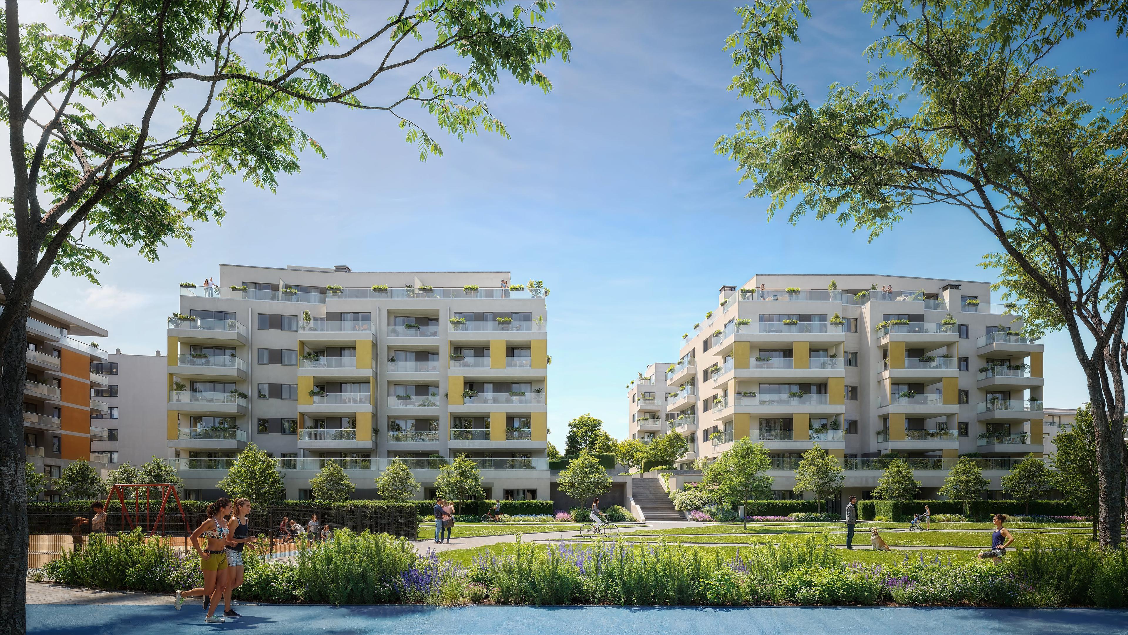 Le Jardin 2 residental park's visual design